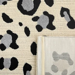 NOMAD Tapis contemporain à motifs léopard