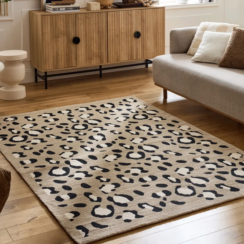 NOMAD Tapis contemporain à motifs léopard