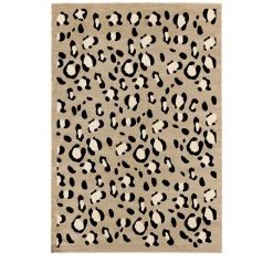 NOMAD Tapis contemporain à motifs léopard