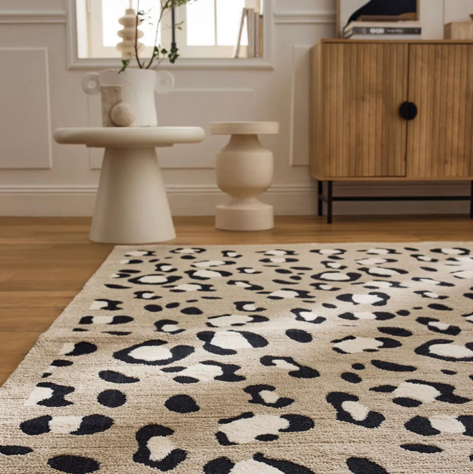 NOMAD Tapis contemporain à motifs léopard