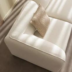 NOOR Angle réversible pour canapé modulable en tissu bouclette