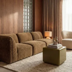 NOOR Angle réversible pour canapé modulable en velours côtelé