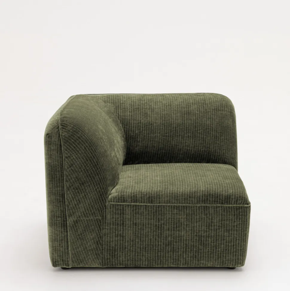 NOOR Angle réversible pour canapé modulable en velours côtelé