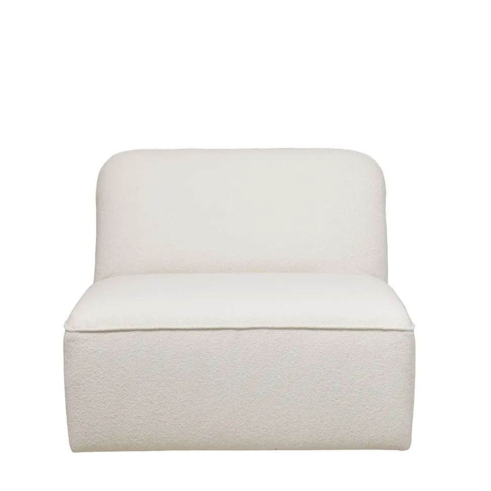 NOOR Chauffeuse pour canapé modulable en tissu bouclette