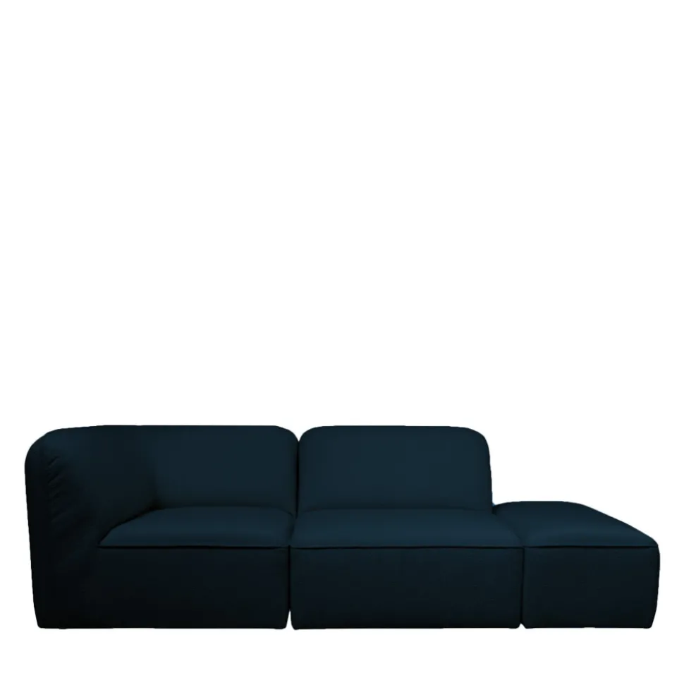 NOOR Chauffeuse pour canapé modulable en tissu bouclette