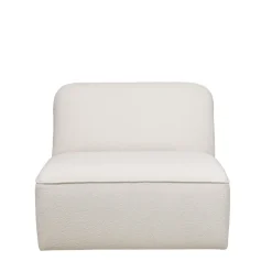 NOOR Chauffeuse pour canapé modulable en tissu bouclette