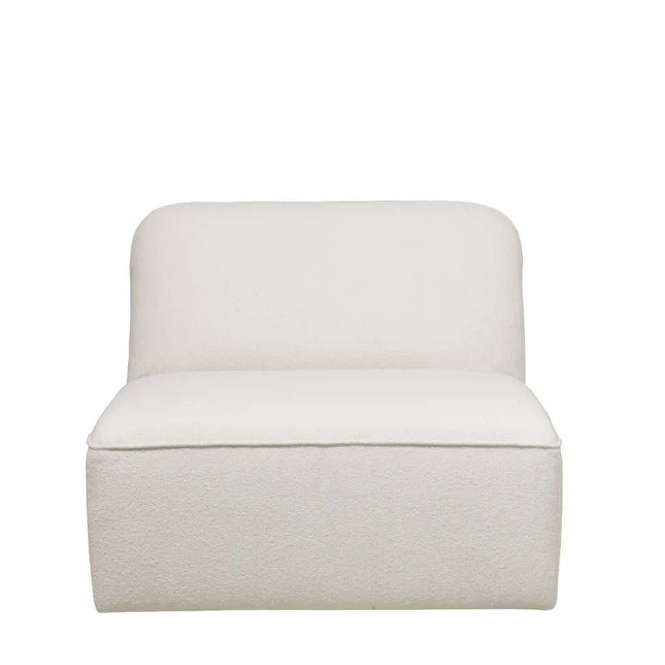NOOR Chauffeuse pour canapé modulable en tissu bouclette