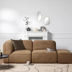 NOOR Pouf pour canapé modulable en tissu