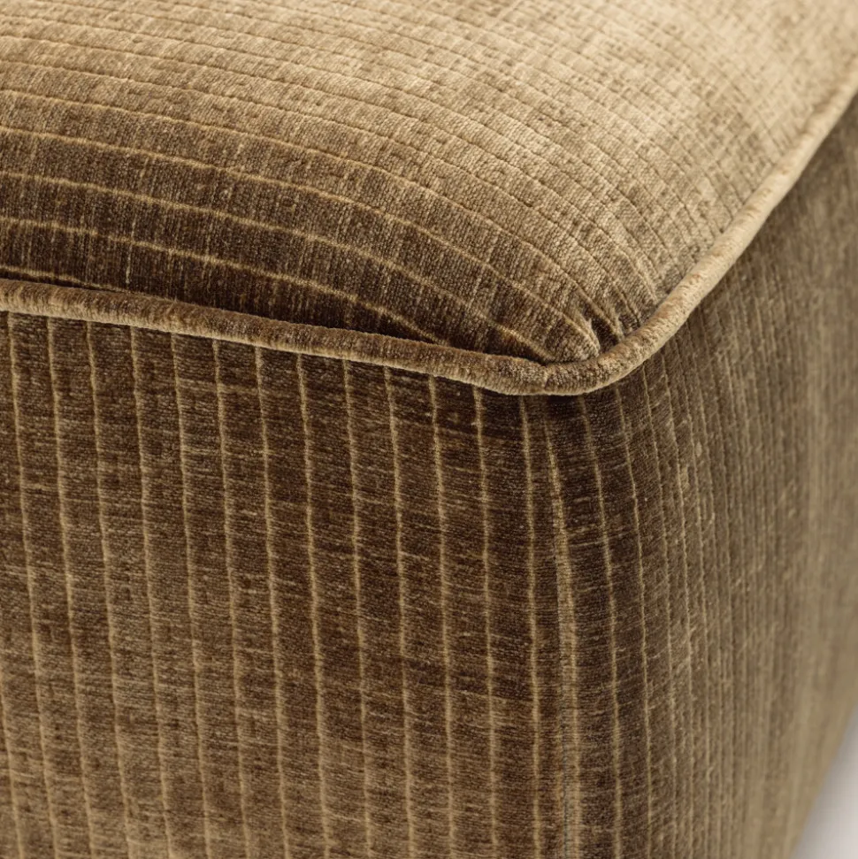 NOOR Pouf pour canapé modulable en velours côtelé