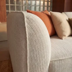 NOOR Pouf pour canapé modulable en velours côtelé