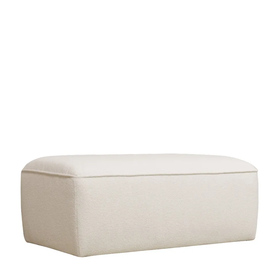 NOOR Pouf pour canapé modulable en tissu bouclette