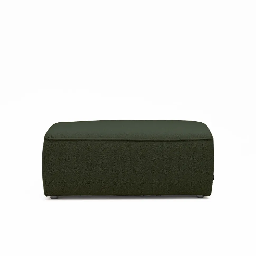 NOOR Pouf pour canapé modulable en tissu bouclette