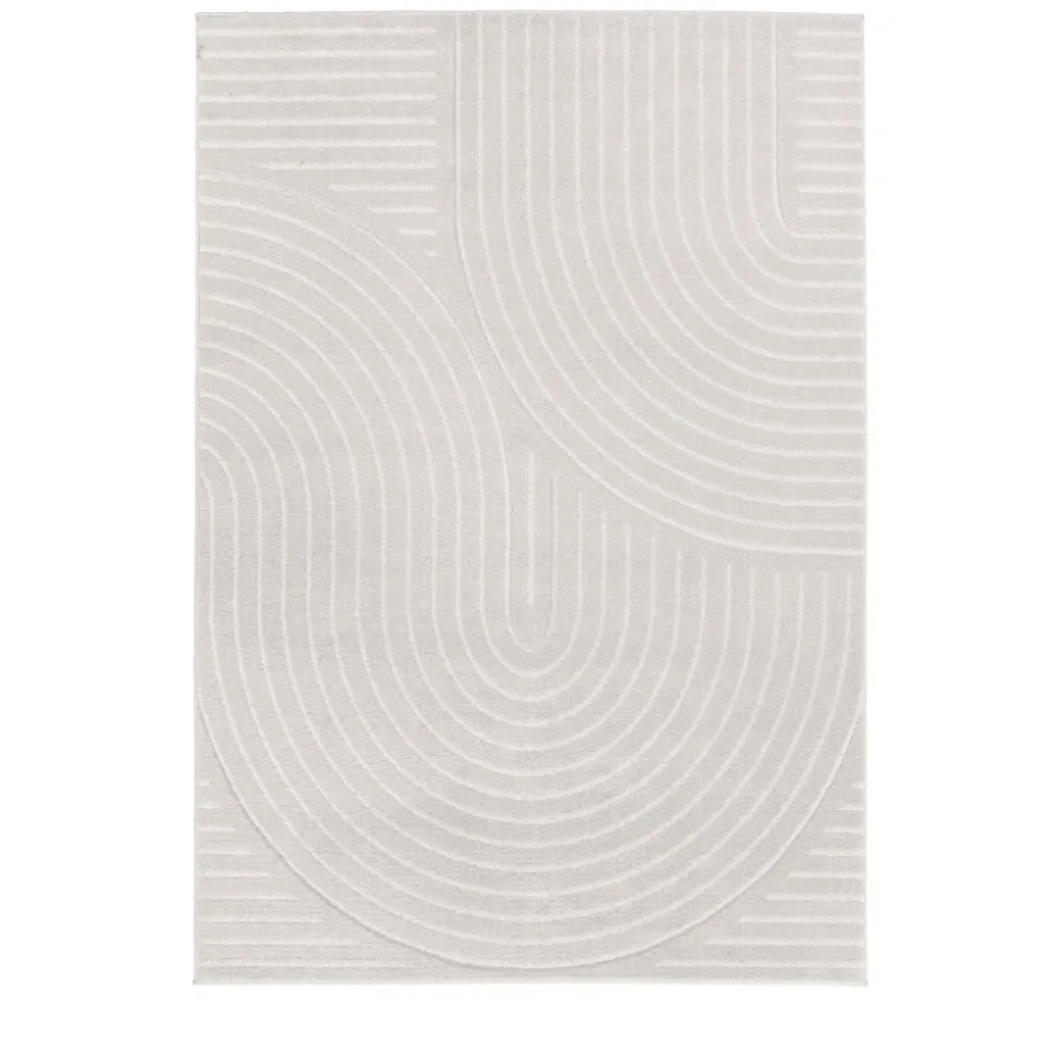 NORA Tapis contemporain à motif géométrique