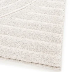 NORA Tapis contemporain à motif géométrique