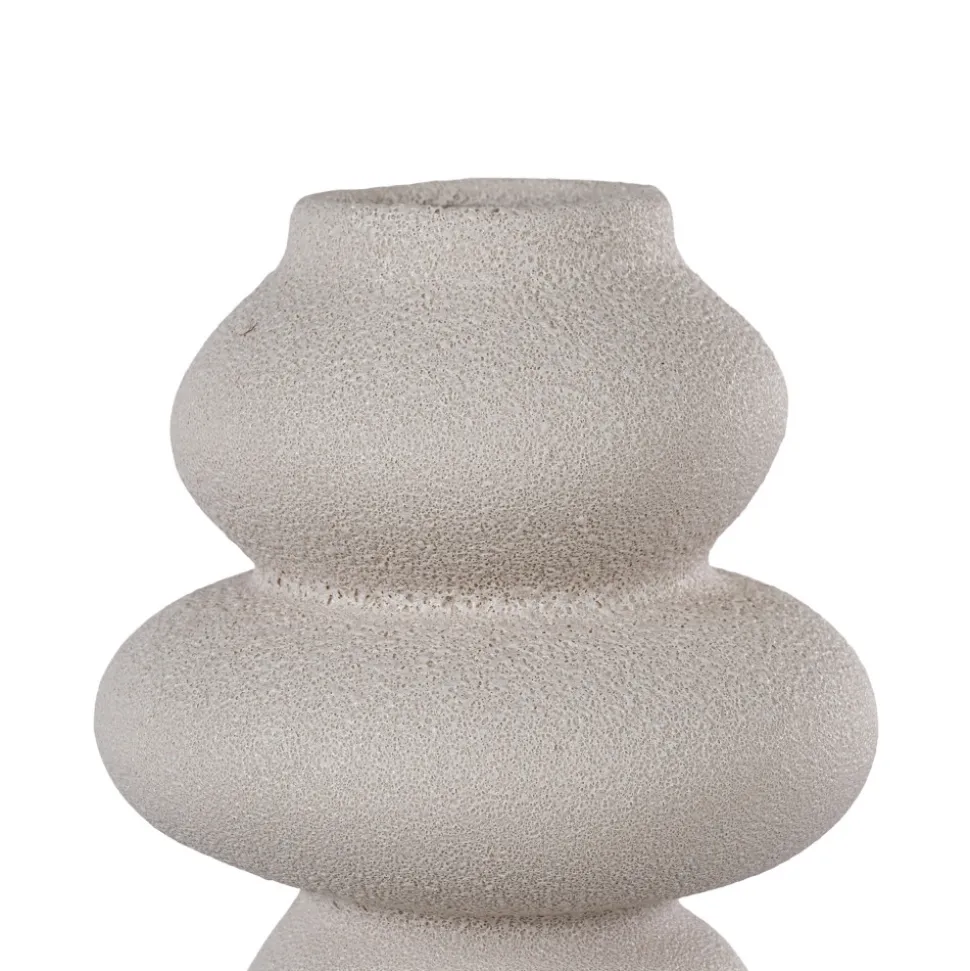 NOSARA Vase de forme organique en grès H26,5cm