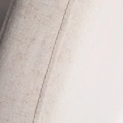 NOUSSA Tête de lit en coton et lin demi-lune L150cm