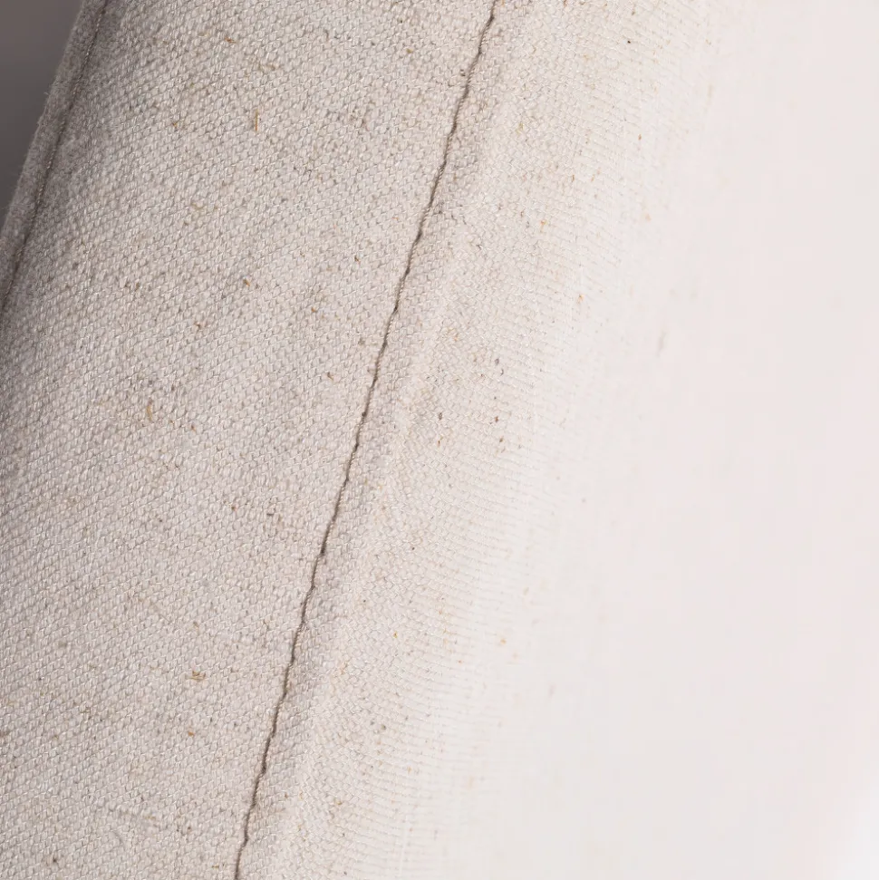 NOUSSA Tête de lit en coton et lin demi-lune L170cm