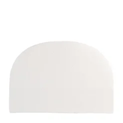 NOUSSA Tête de lit en tissu bouclette demi-lune L150cm