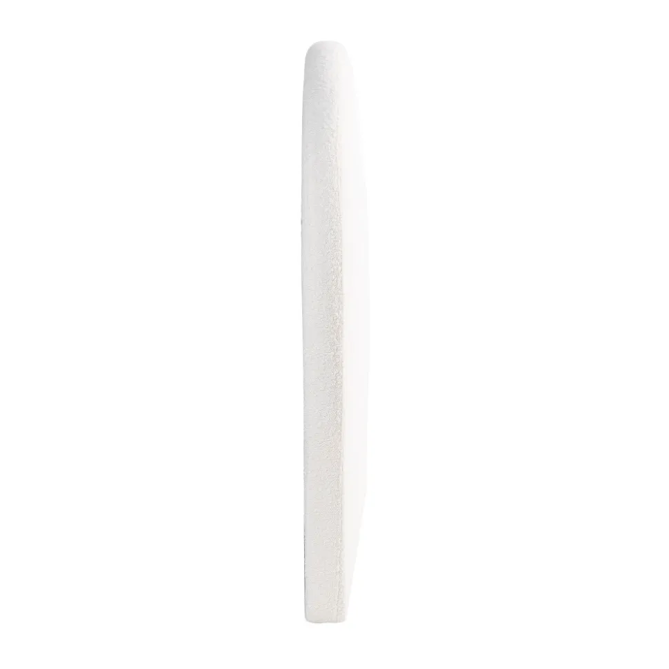 NOUSSA Tête de lit en tissu bouclette demi-lune L150cm