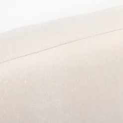 NOUSSA Tête de lit en tissu chenille demi-lune L150cm