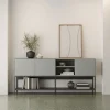 NOXA Buffet 3 portes en bois et métal L180cm