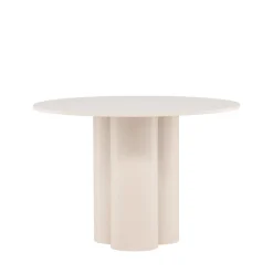 OLIVIA Table à manger 4 personnes ronde en bois