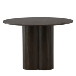 OLIVIA Table à manger 4 personnes ronde en bois
