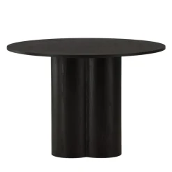 OLIVIA Table à manger 4 personnes ronde en bois