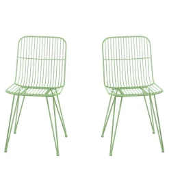 OMBRA Lot de 2 chaises design en métal