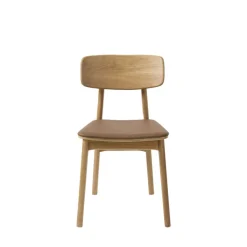 ORR Lot de 2 chaises en bois et simili