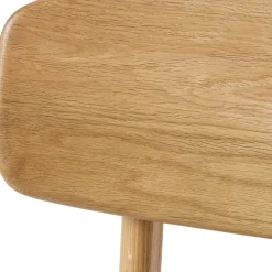 ORR Lot de 2 chaises en tissu et bois