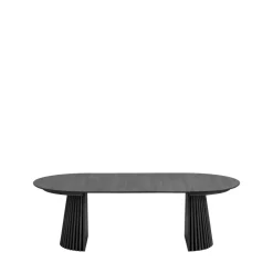 OSAKA Table à manger extensible 4 à 10 personnes 120-240x120cm en bois