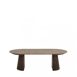 OSAKA Table à manger extensible 4 à 10 personnes 120-240x120cm en bois