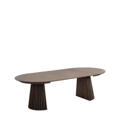 OSAKA Table à manger extensible 4 à 10 personnes 120-240x120cm en bois