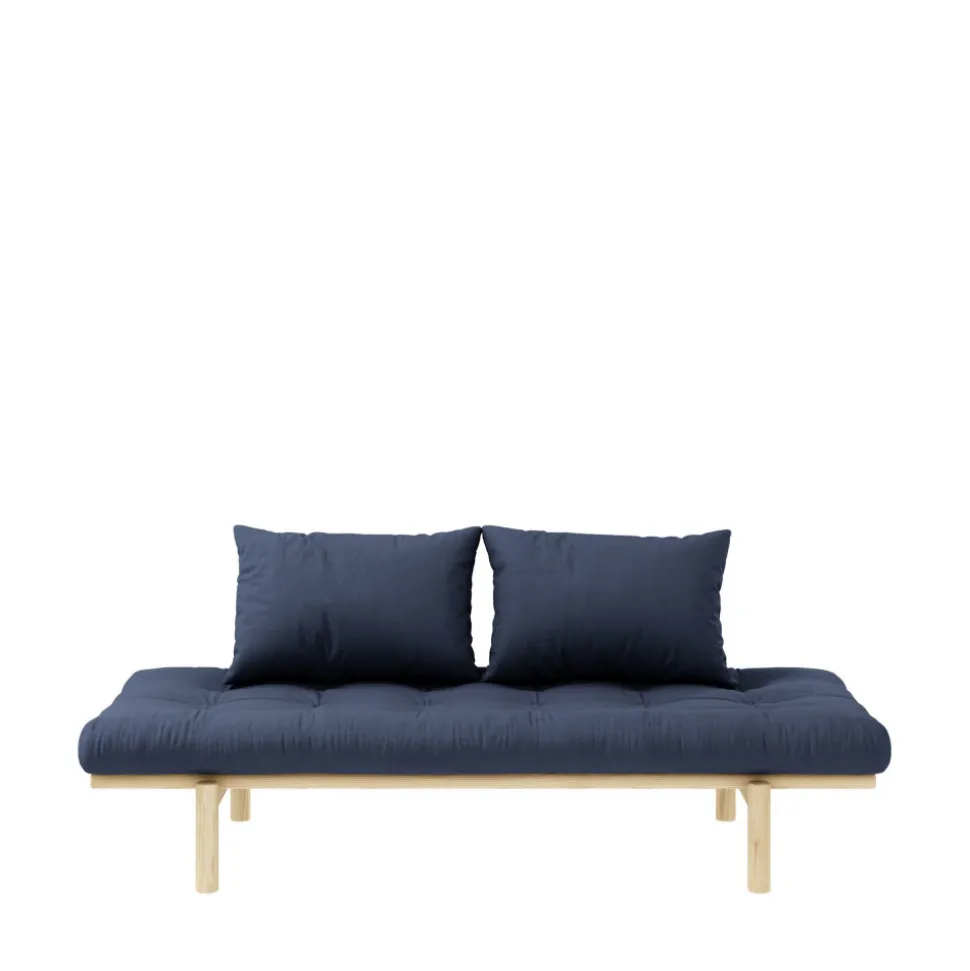 PACE Daybed en bois naturel et tissu