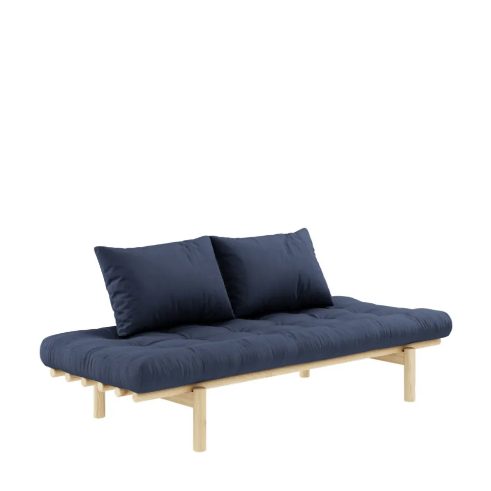 PACE Daybed en bois naturel et tissu