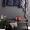PADOVA Meuble à chaussures en bois et métal