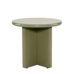 PALOMA Table d'appoint ronde en bois laqué ø50cm
