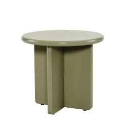PALOMA Table d'appoint ronde en bois laqué ø50cm