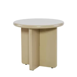PALOMA Table d'appoint ronde en bois laqué ø50cm