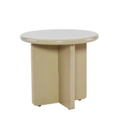 PALOMA Table d'appoint ronde en bois laqué ø50cm