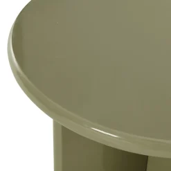 PALOMA Table d'appoint ronde en bois laqué ø50cm