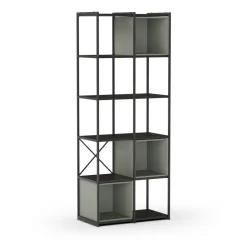 PHALOR Etagère en bois et métal 70,50x179cm