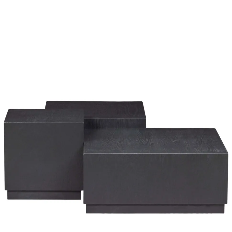 PIM Lot de 3 tables basses en bois