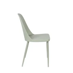 PIP Lot de 2 chaises en résine et métal