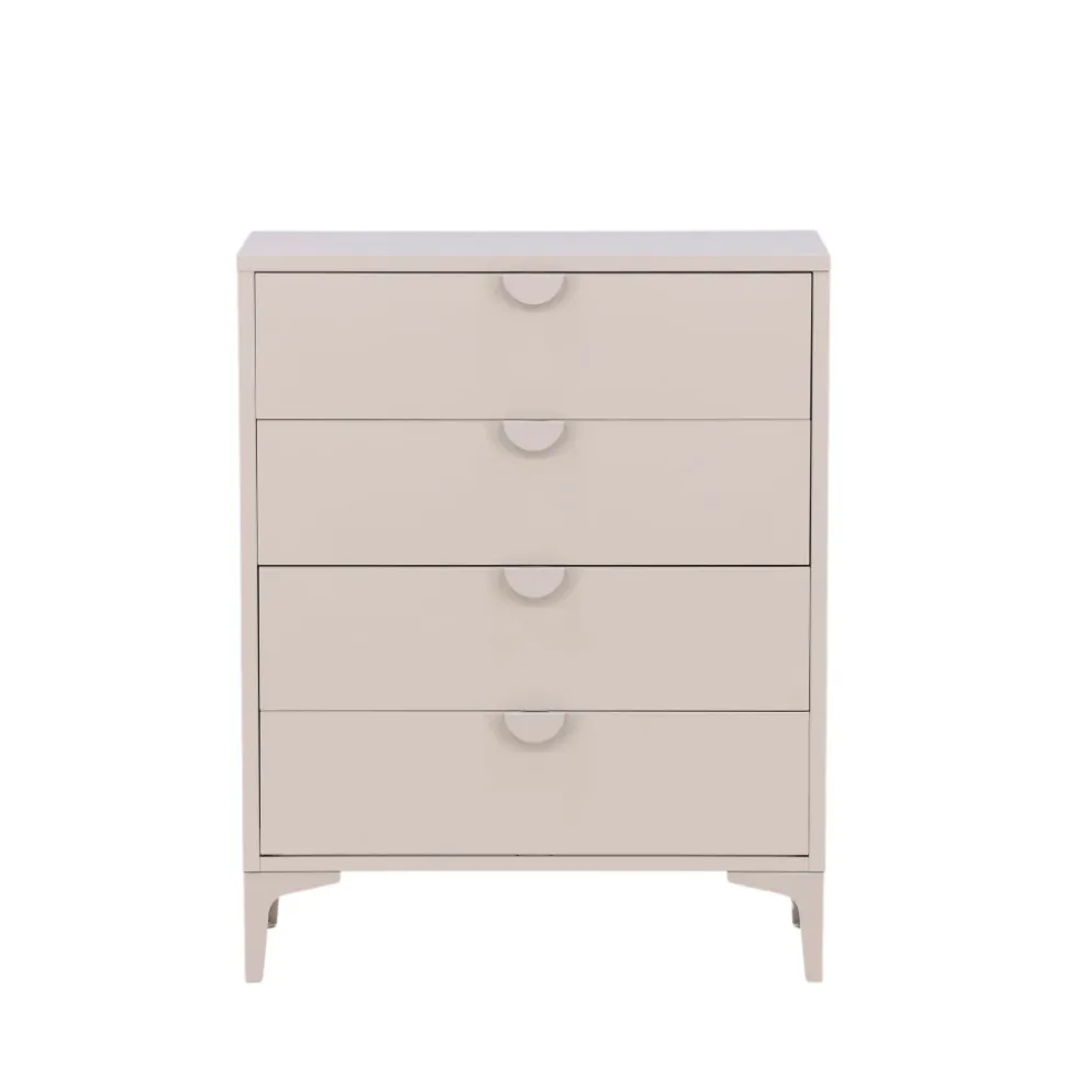 PIRING Commode 4 tiroirs en métal L78cm