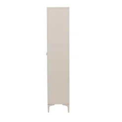 PIRING Vaisselier 2 portes en verre et métal H190cm
