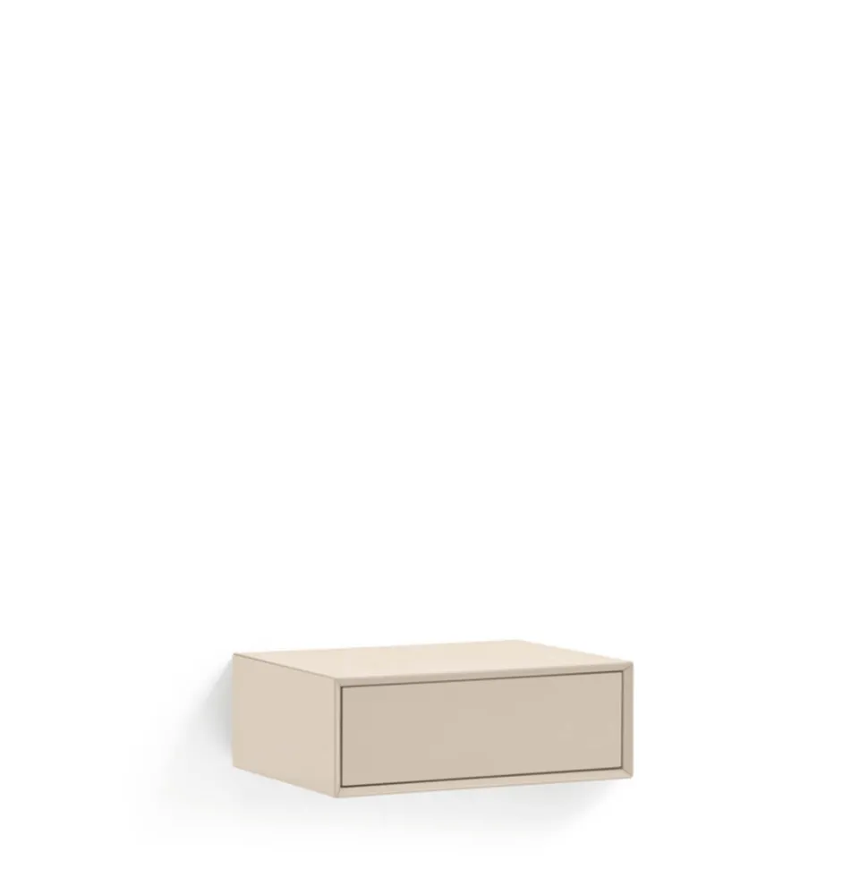 PLATT Table de chevet 1 tiroir murale en bois