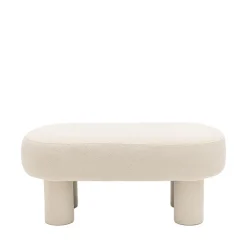PLOOM Banc arrondi en tissu bouclette L105cm