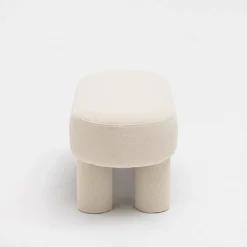 PLOOM Banc arrondi en tissu bouclette L105cm